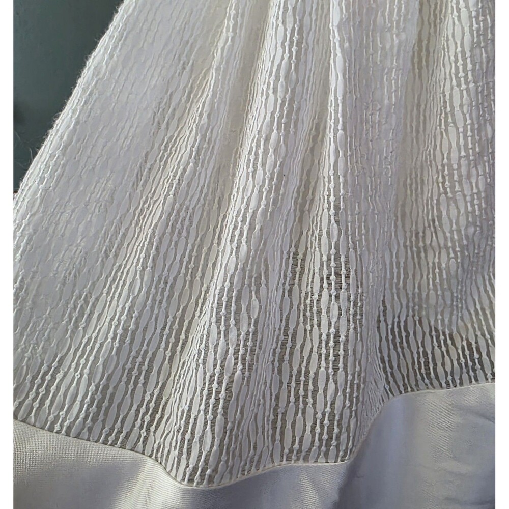 NWT Carven Party Dress Size 34 XS White Sheer Overlay Twirl Mini A Line Events - Picture 4 of 12